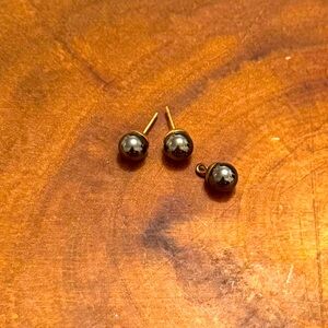 Classy Onyx Stud Earrings with Pendant